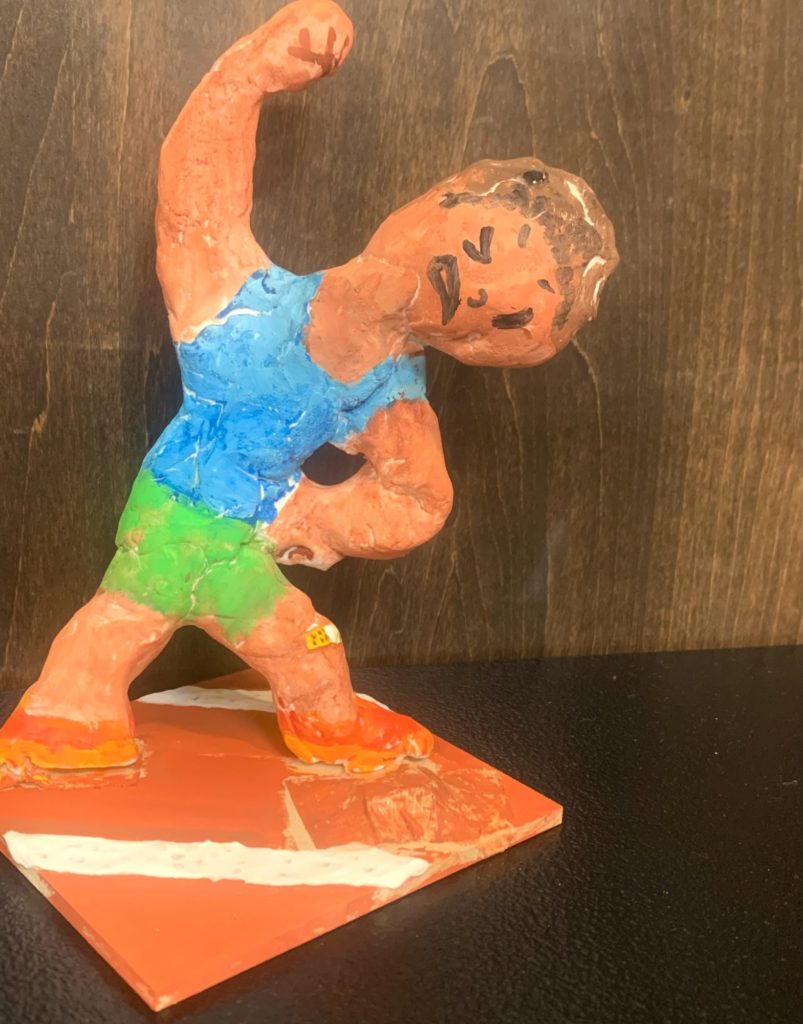 準備運動！あ〜ヒザ、いてて…