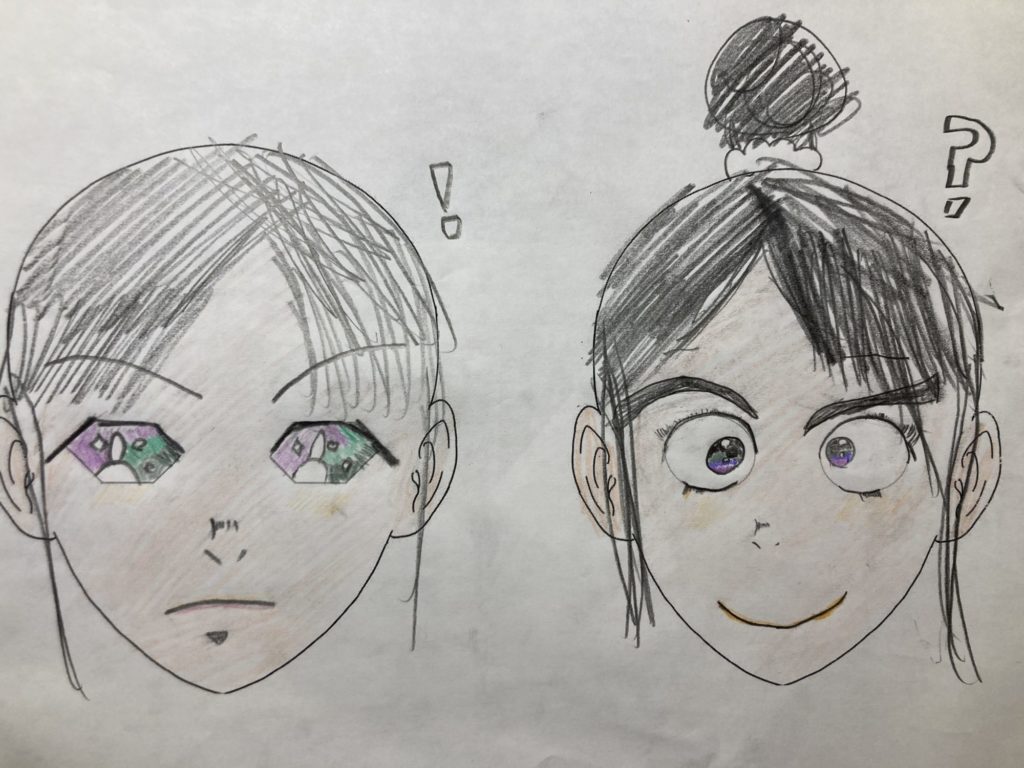 楽しみにしていたイラストの目