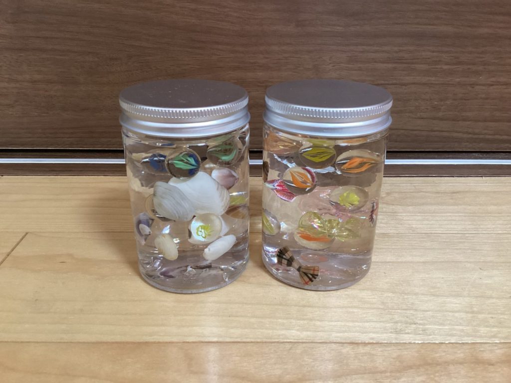 貝とリボンの無重力ポット