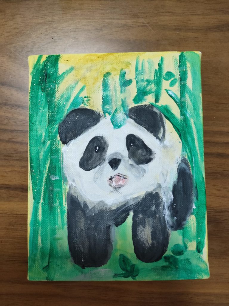 森の中のパンダ