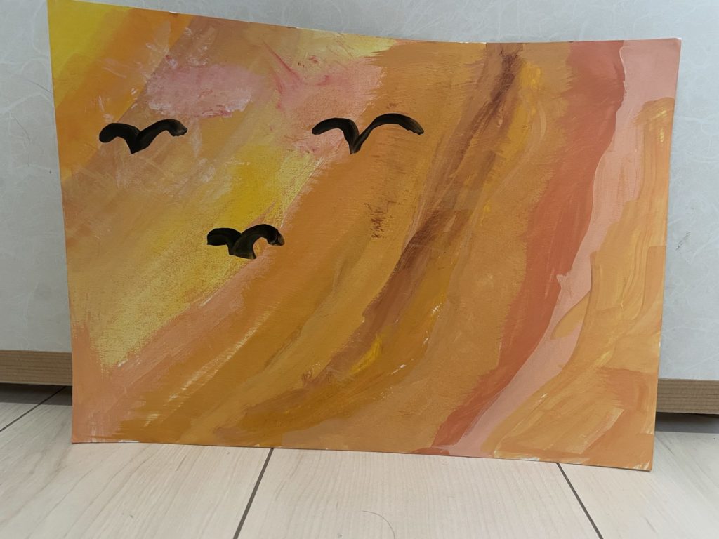 ムンクの夕焼け