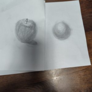 デッサンにチャレンジ