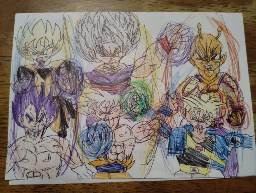 スーパーサイヤ人ビーストの悟飯と仲間達