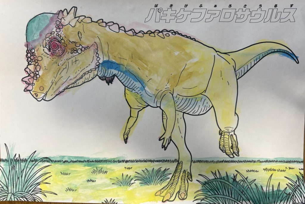 恐竜塗り絵🦖