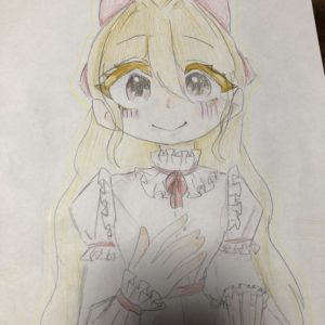 昨日の線画に色ぬってみた！！