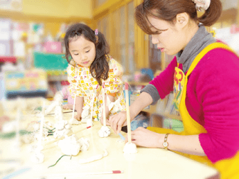 指導している様子